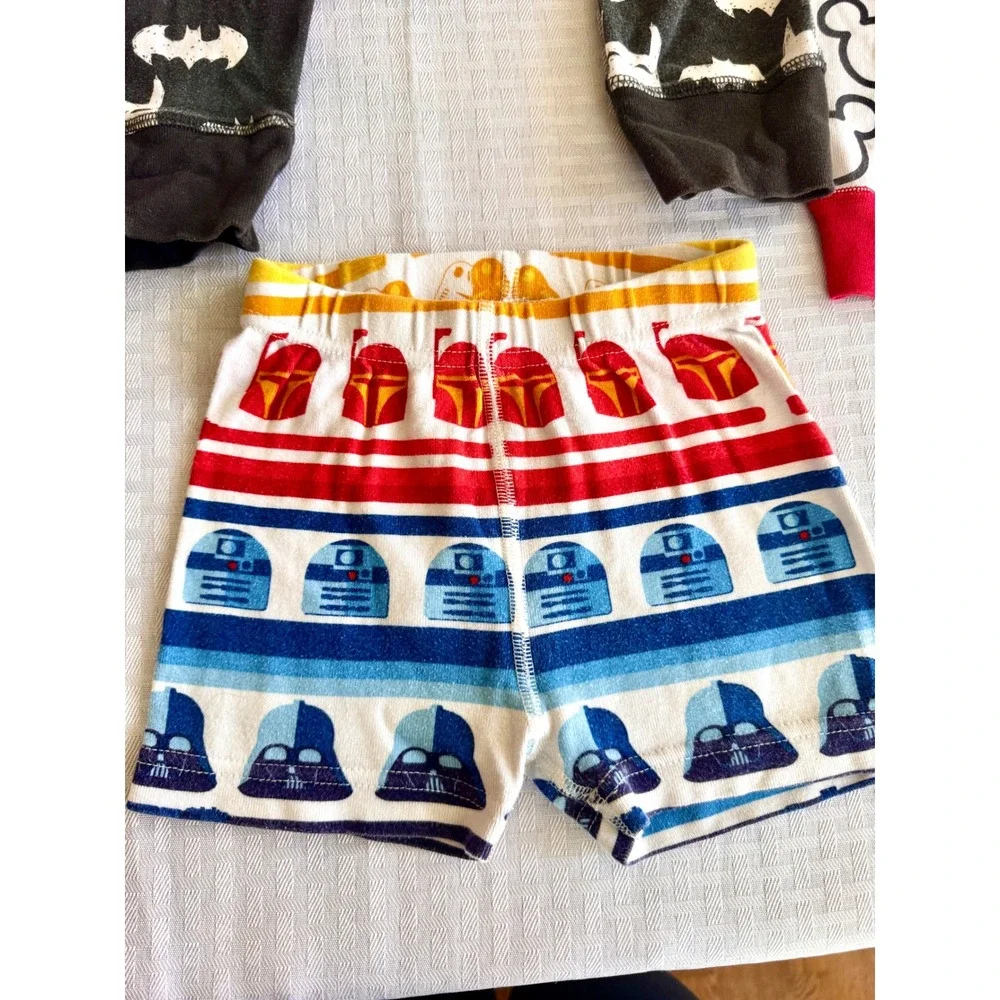 Hanna Andersson Disney Star Wars Batman Pajamas Set 3pc Organic Cotton Sz 4 100